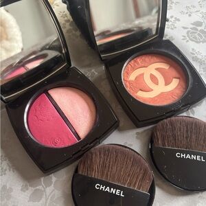 CHANEL LIMITED EDITION  Vibrant Pink and Warm Orange Blush Set